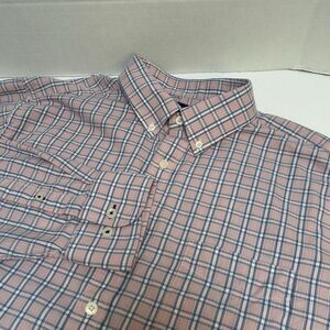 UNTUCKit Martolla Pink Plaid Cotton‎ Blend Button Down Shirt Size XL